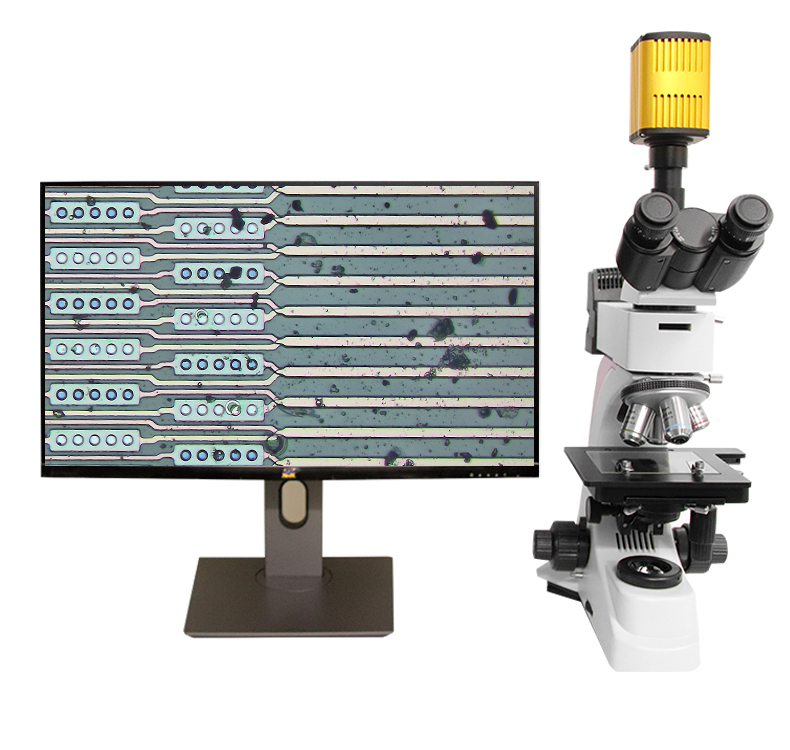 精拓优诚HDMI超高清4K工业电子显微镜 专业数码视频测量金相显微镜 外观检测放大镜 工业相机CCD 内置科研级测量软件双CPU高倍金相显微镜(图28)