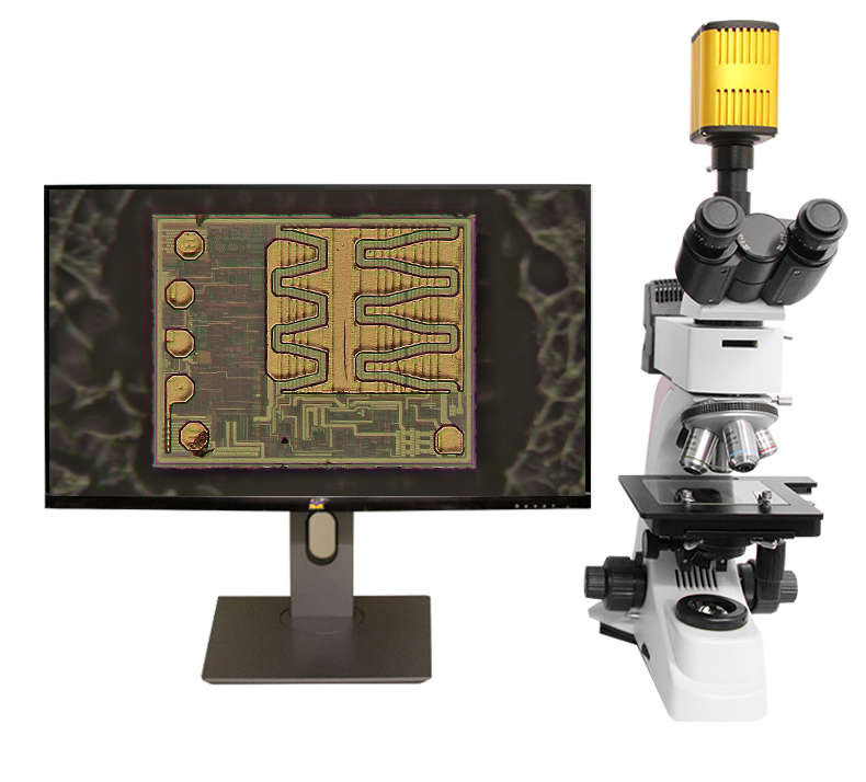 精拓优诚HDMI超高清4K工业电子显微镜 专业数码视频测量金相显微镜 外观检测放大镜 工业相机CCD 内置科研级测量软件双CPU高倍金相显微镜(图31)