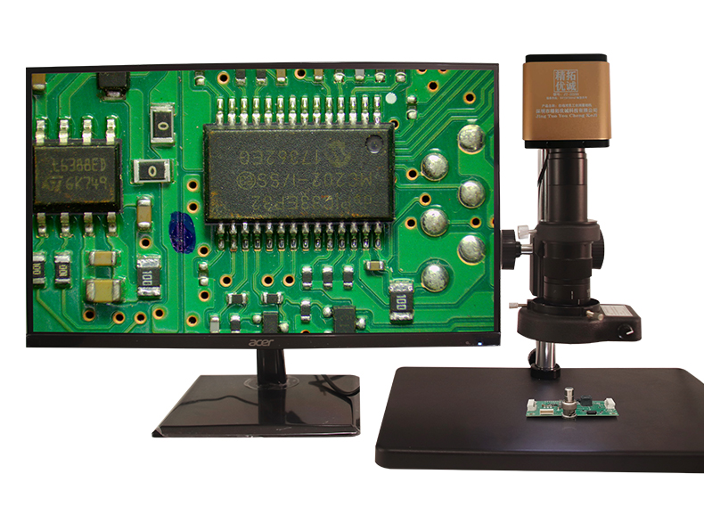 精拓优诚高清WIFI/HDMI接口自动对焦工业电子显微镜 测量显微镜 工业相机CCD视频显微放大镜 自动对焦测量显微镜(图29)
