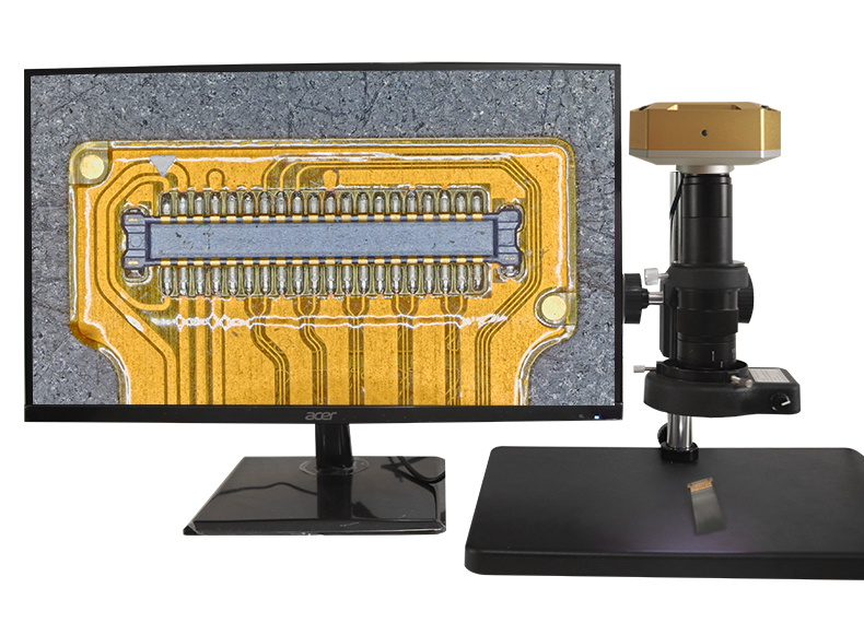 精拓优诚高清HDMI接口电子显微镜 工业显微放大镜 录像拍照测量显微镜 数码视频显微镜CCD工业相机 高清工业电子显微镜(图30)